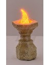 Braciere piccolo con led arancio tremolante 12 Volt cm 2,7 h