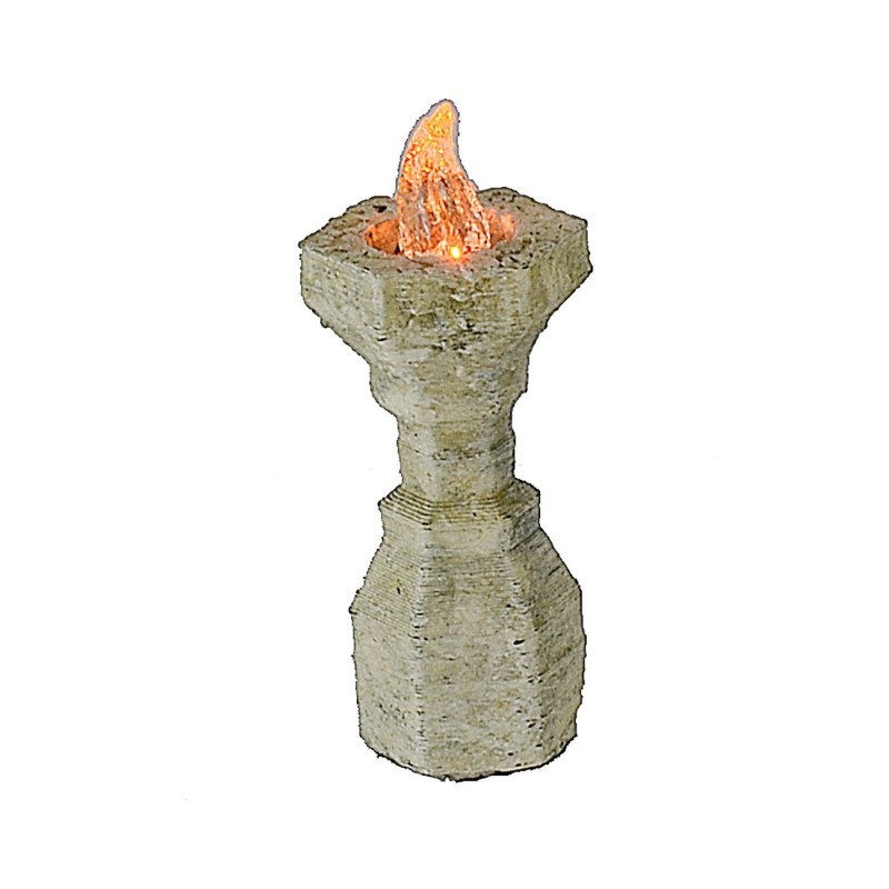 Medium brazier with flickering orange LED 12 Volt 3.6 cm h