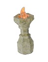 Medium brazier with flickering orange LED 12 Volt 3.6 cm h