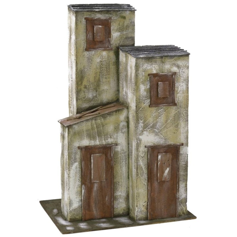 Casa a tre colonne cm 59x43x92 h per statue 30 cm Mondo Presepi