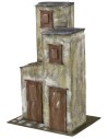 Casa a tre colonne cm 59x43x92 h per statue 30 cm Mondo Presepi