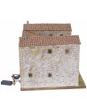 Stuccoed farmhouse with working illuminated oven complete with