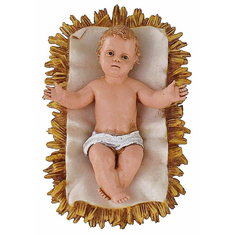 Niño Jesús con cuna serie 12 cm Landi Moranduzzo serie