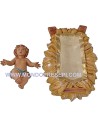 Niño Jesús con cuna serie 30 cm Euromarchi cuna