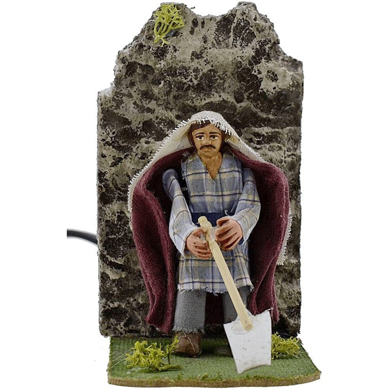 8 cm peasant hoe moving nativity scene