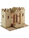 Castello in resina con torri illuminato cm 31x25x24,5 h