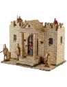 Castello in resina con torri illuminato cm 31x25x24,5 h