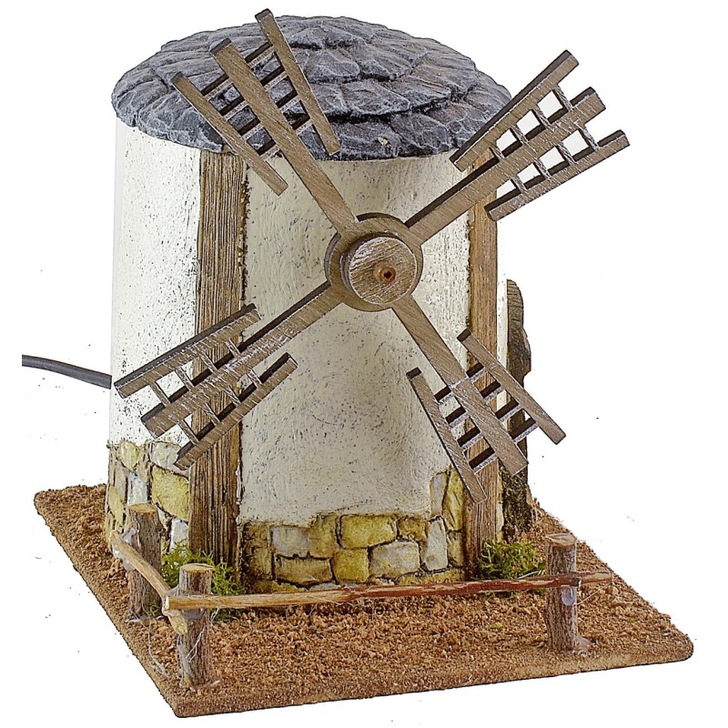 copy of Working circular windmill with wooden shovel cm