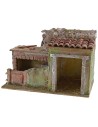 Double barn with enclosure 27x15x18 cm h