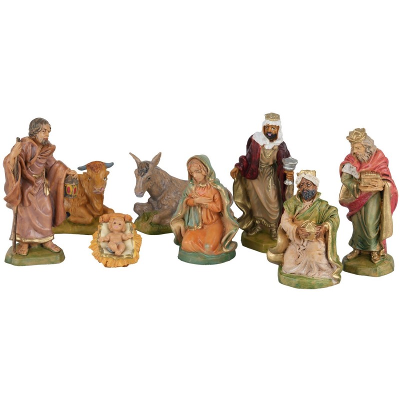 Natività 8 pezzi serie 10 cm Euromarchi altezza, base, serie