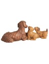 Famiglia di cani per statue 12 cm Fontanini statue, cani