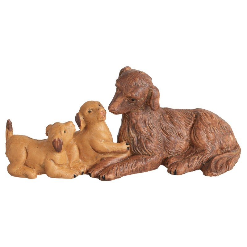 Famiglia di cani per statue 12 cm Fontanini statue, cani