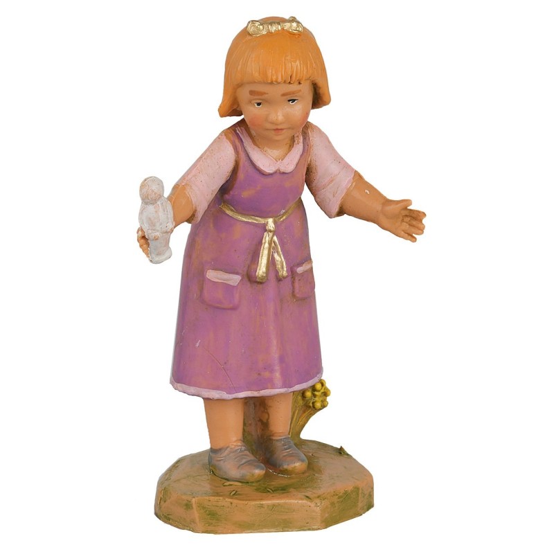 Bambina con gioco serie 12cm Fontanini Mondo Presepi