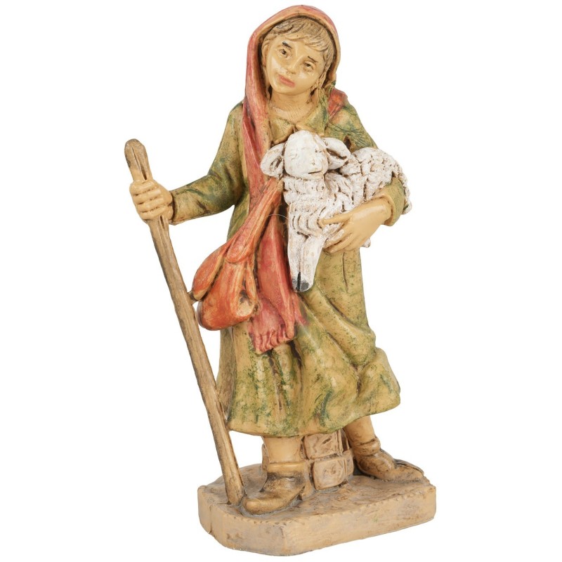 Donna con agnello 10 cm Euromarchi lux altezza, base