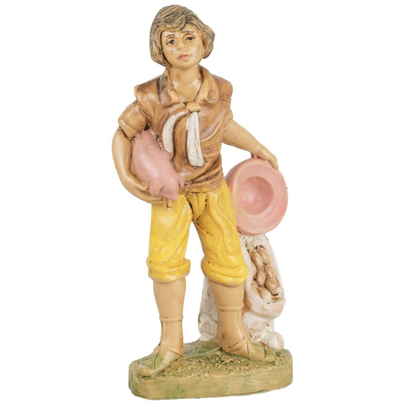 Campesino con cerdito 10 cm Euromarchi lux euromarchi