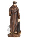 San Francesco 30 cm in resina resina, altezza, base, reale