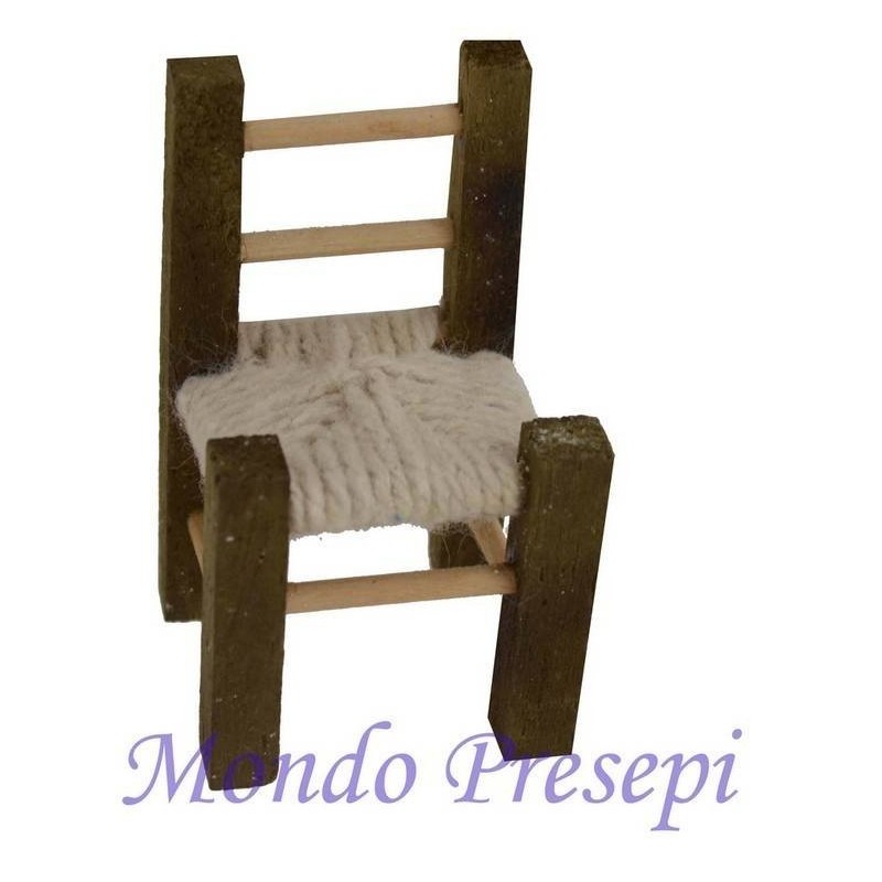 Silla de madera cm 6,5 Mundo Belenes