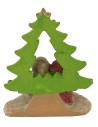 Natività Naïf con albero in resina 6x3x8 h 6x3x8, albero