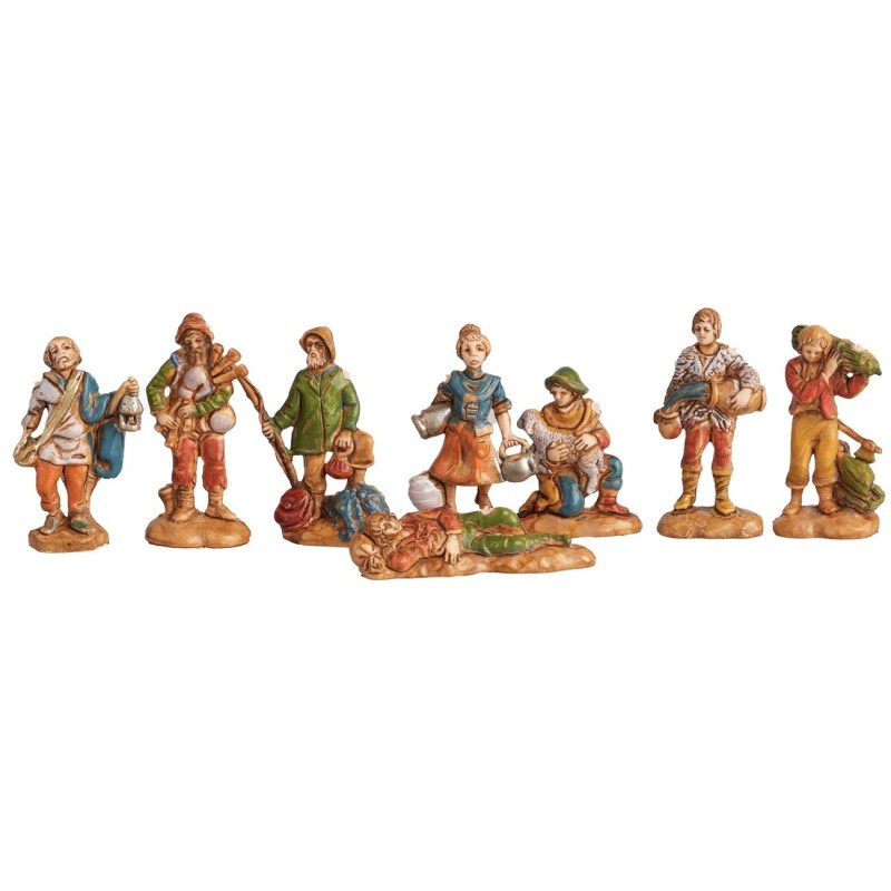 Set 8 statuine 3,5 cm Euromarchi serie, statuine, euromarchi