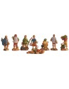 Set 8 statuine 3,5 cm Euromarchi serie, statuine, euromarchi