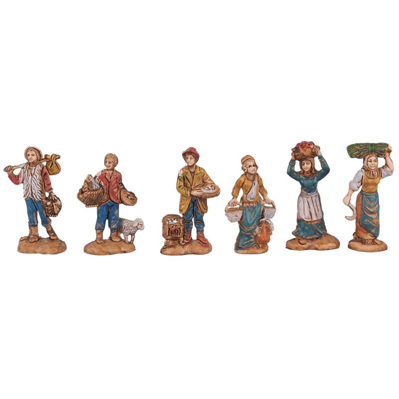 Set 6 statuine cm 3,5 Euromarchi