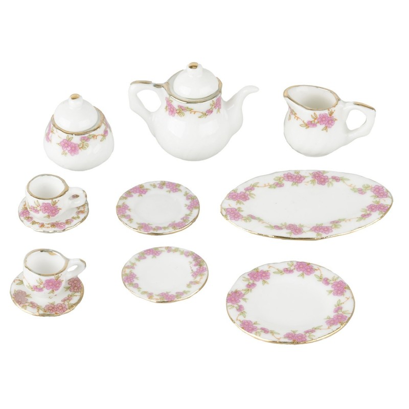 copy of Tea set and coffee in porcelain 15 pieces