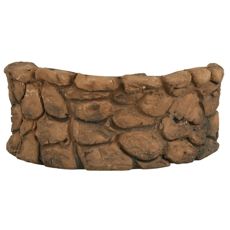 Muretto ad arco in terracotta cm 12,5x5,5 h terracotta