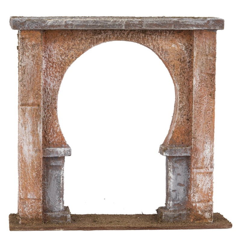 Arco d'ingresso palestinese h 19 cm legno, statue, palestinese