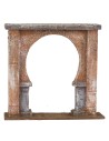 Arco d'ingresso palestinese h 19 cm legno, statue, palestinese