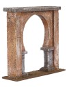 Arco d'ingresso palestinese h 19 cm legno, statue, palestinese