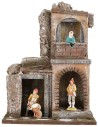 Gruppo di case rustico per statuine della serie 10 cm altezza