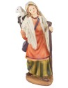 Shepherdess with lamb in resin 20 cm resin, base, lamb