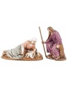 copy of Nativity series 12 cm in terracotta and fabric with