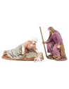 copy of Nativity series 12 cm in terracotta and fabric with