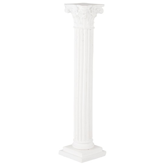 Colonna bianca cm 36,5 h colonna, bianca, gesso, artigiani