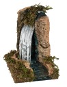 Cascada en la roca con río efecto profundidad cm 10x13x13,5