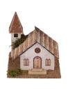 Chiesa con campanile cm 12,5x12,5x12 h 5x12, lontananza