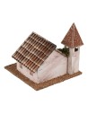 Chiesa con campanile cm 12,5x12,5x12 h 5x12, lontananza