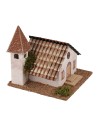 Chiesa con campanile cm 12,5x12,5x12 h 5x12, lontananza