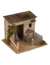 Barn with enclosure for animals 14x16x11.5 cm height