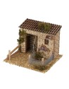 Stalla con recinto per animali 14x16x11,5 cm altezza, stalla