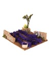 Campo di Lavanda 16x14x11,5 cm campo, legno, sughero, muschio