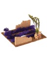 Campo di Lavanda 16x14x11,5 cm campo, legno, sughero, muschio