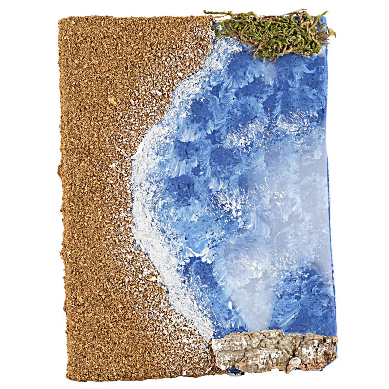 Spiaggia con mare 19x14,5 cm mare, 19x14, spiaggia Mondo Presepi