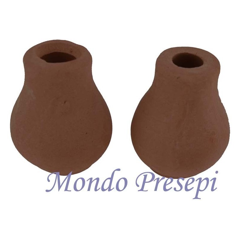 Conjunto de 2 jarrones de 2,5 cm de altura. Mundo Pesebres