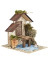 Pontile sul lago cm 17x22x21,5 h lago, pontile, 17x22x21 Mondo