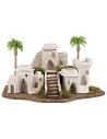 Palestinian village with palm and staircase cm 36x26x19 h for