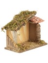 Capanna per presepe cm 23,5x12x20 h 5x12x20, presepe, capanna