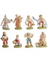 Set 8 statuine cm 4 Euromarchi statuine, base, pastore