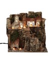 Villaggio illuminato 20x14xh19 cm